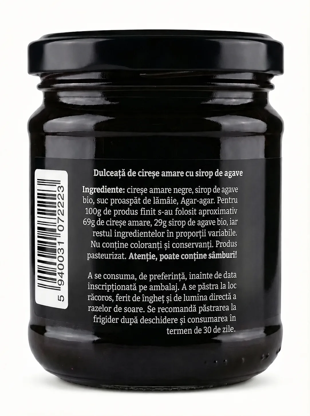 Dulceață de Cireșe Amare cu Agave - imagine 2