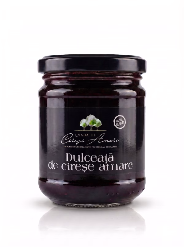 Dulceata de Cirese Amare cu Suc de Mere