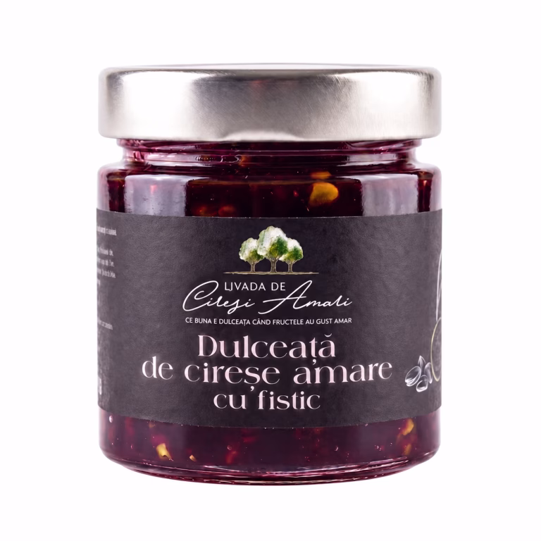 Dulceață de Cireșe Amare Cu Fistic